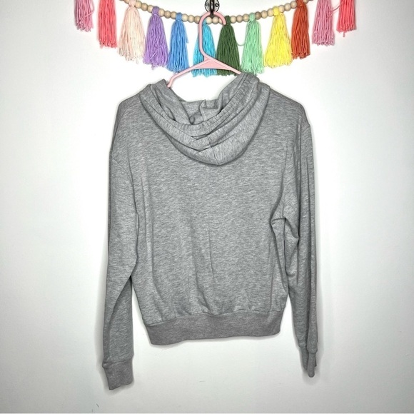 Nickelodeon 90s Cartoon Graphic Logo Pullover Gray Hooded Sweatshirt Medium - Picture 9 of 12